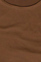 Double Layer Basic Long Sleeve T-Shirt - Brown