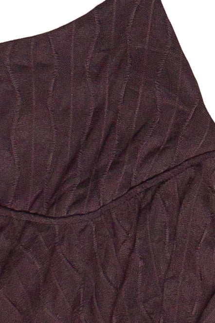 Mesh Hanky Hem Babydoll Cami - Brown