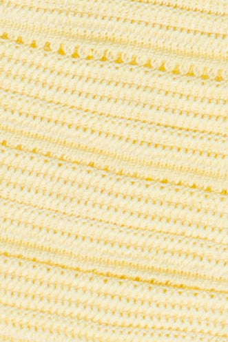 Crochet Flower Halter Top - Yellow