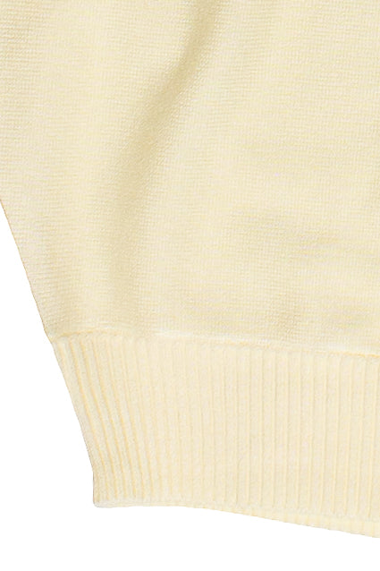 Dolman Short Sleeve Sweater - Yellow