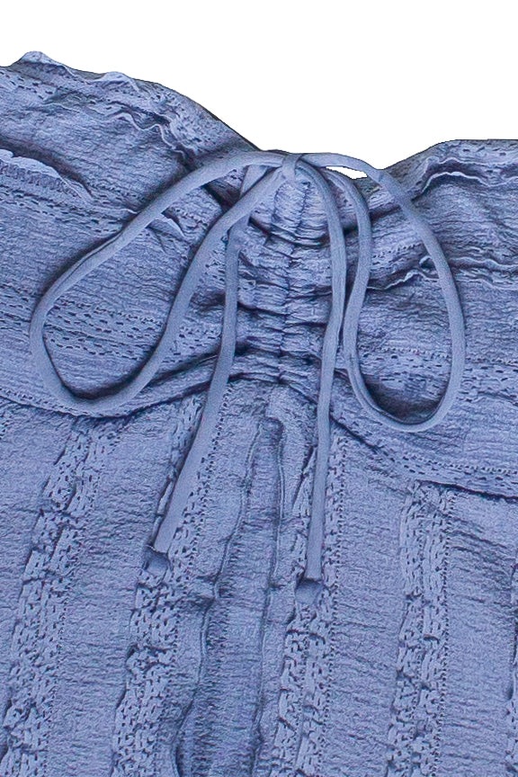 Ruffle Lace Flyaway Tube Top