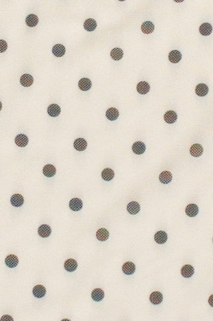 Polka Dot Print Mesh Tube Top