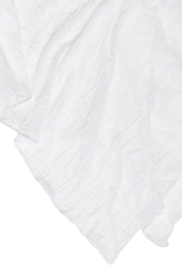 Mesh Hanky Hem Babydoll Cami - White