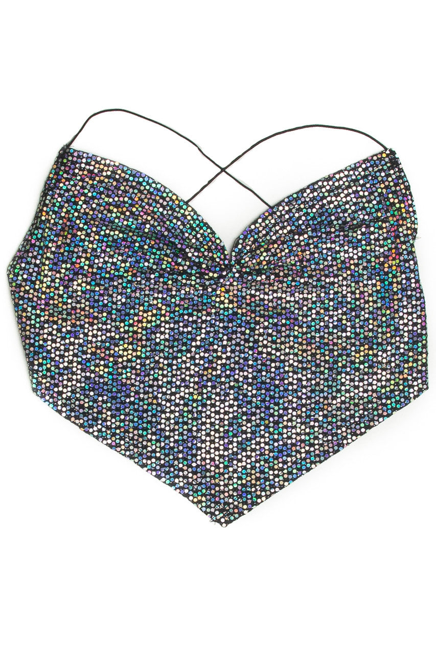 Rainbow Holo Dot Backless Cami