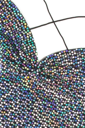 Rainbow Holo Dot Backless Cami