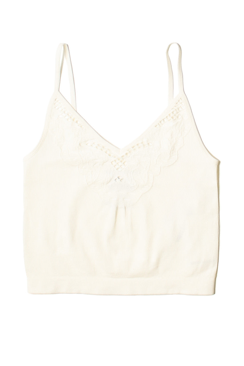 Vanilla Seamless Lace Pattern Cami