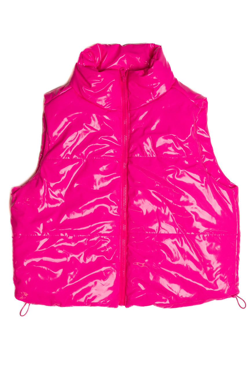 Bright Pink Puffer Vest