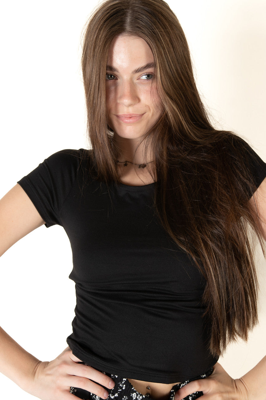 Black Double Layered T-Shirt