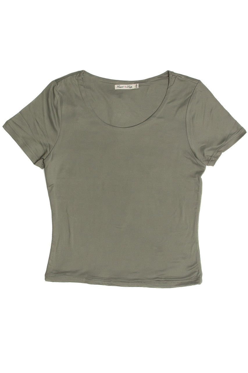 Olive Double Layered T-Shirt