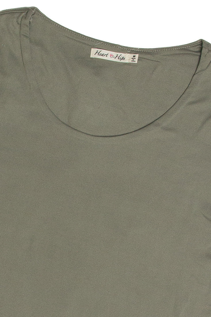Olive Double Layered T-Shirt