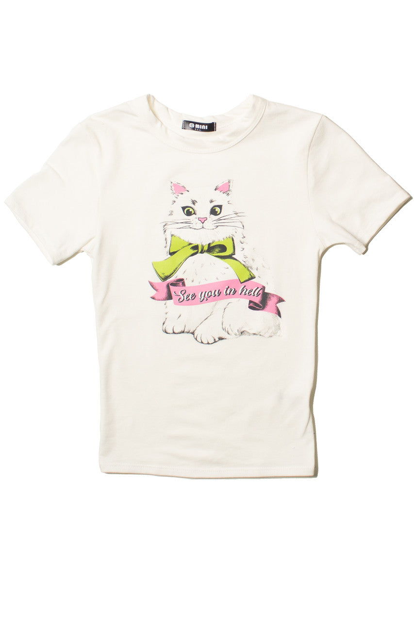 See You In Hell Kitten Graphic Tee