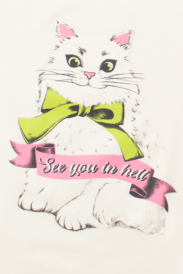 See You In Hell Kitten Graphic Tee