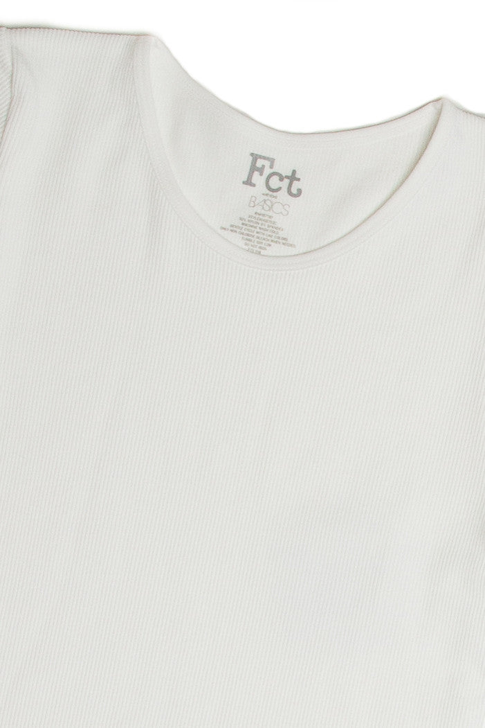 White Seamless Crew Neck Shirt