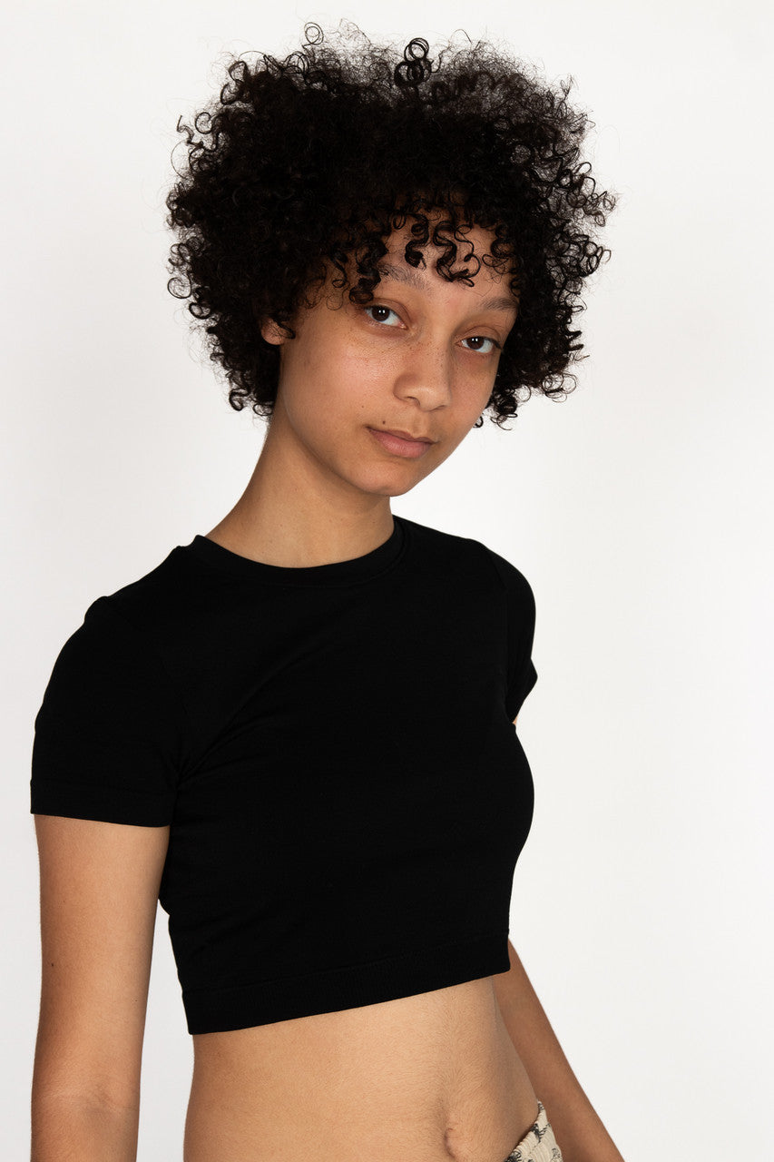 Double Layer Crop Tee