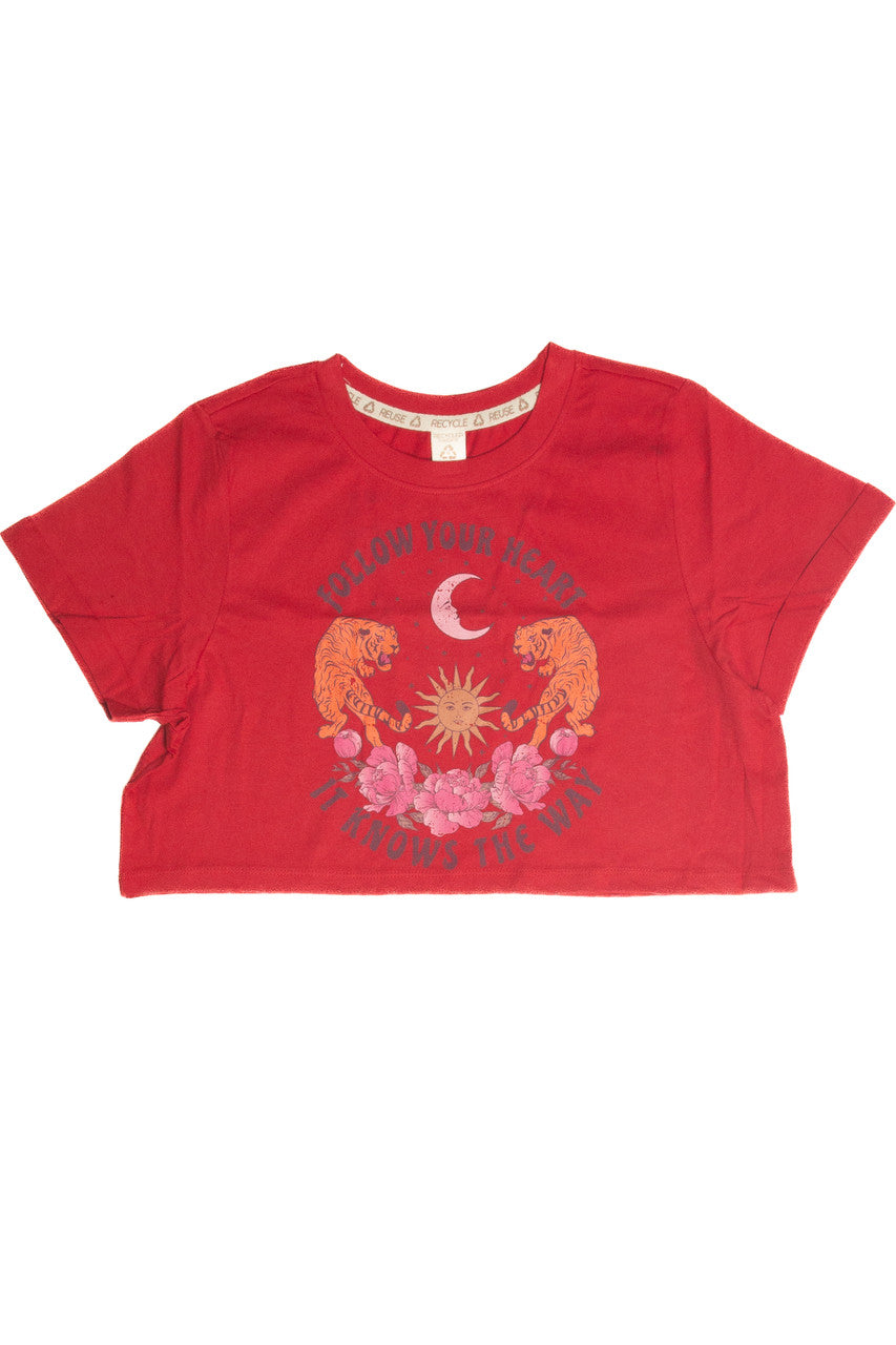 Follow Your Heart Crop Shirt