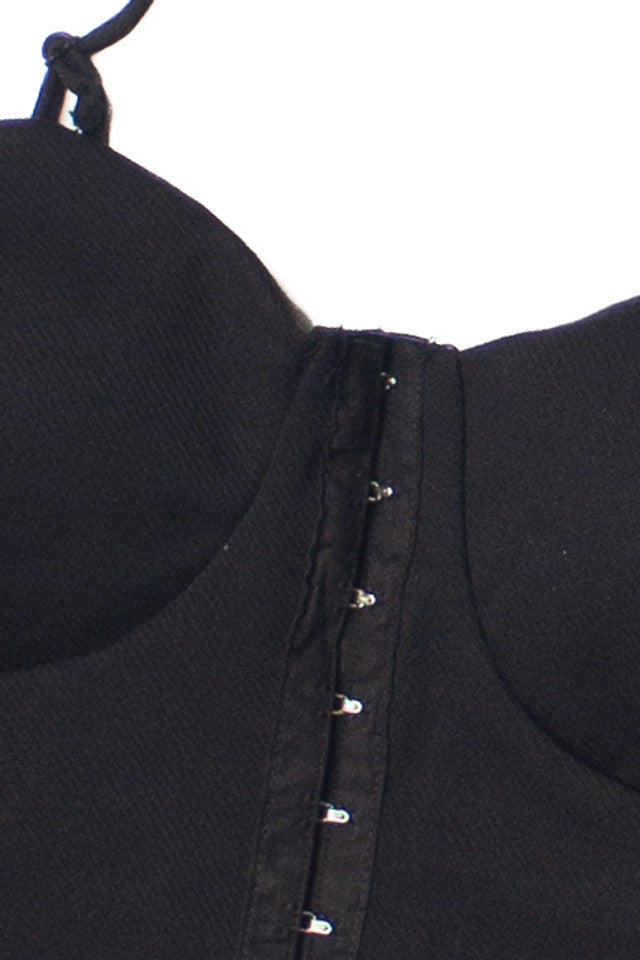 Hook & Eye Bustier Crop Top
