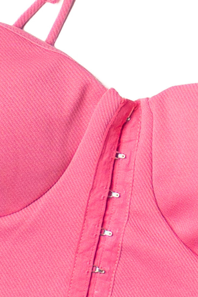 Hook & Eye Bustier Crop Top