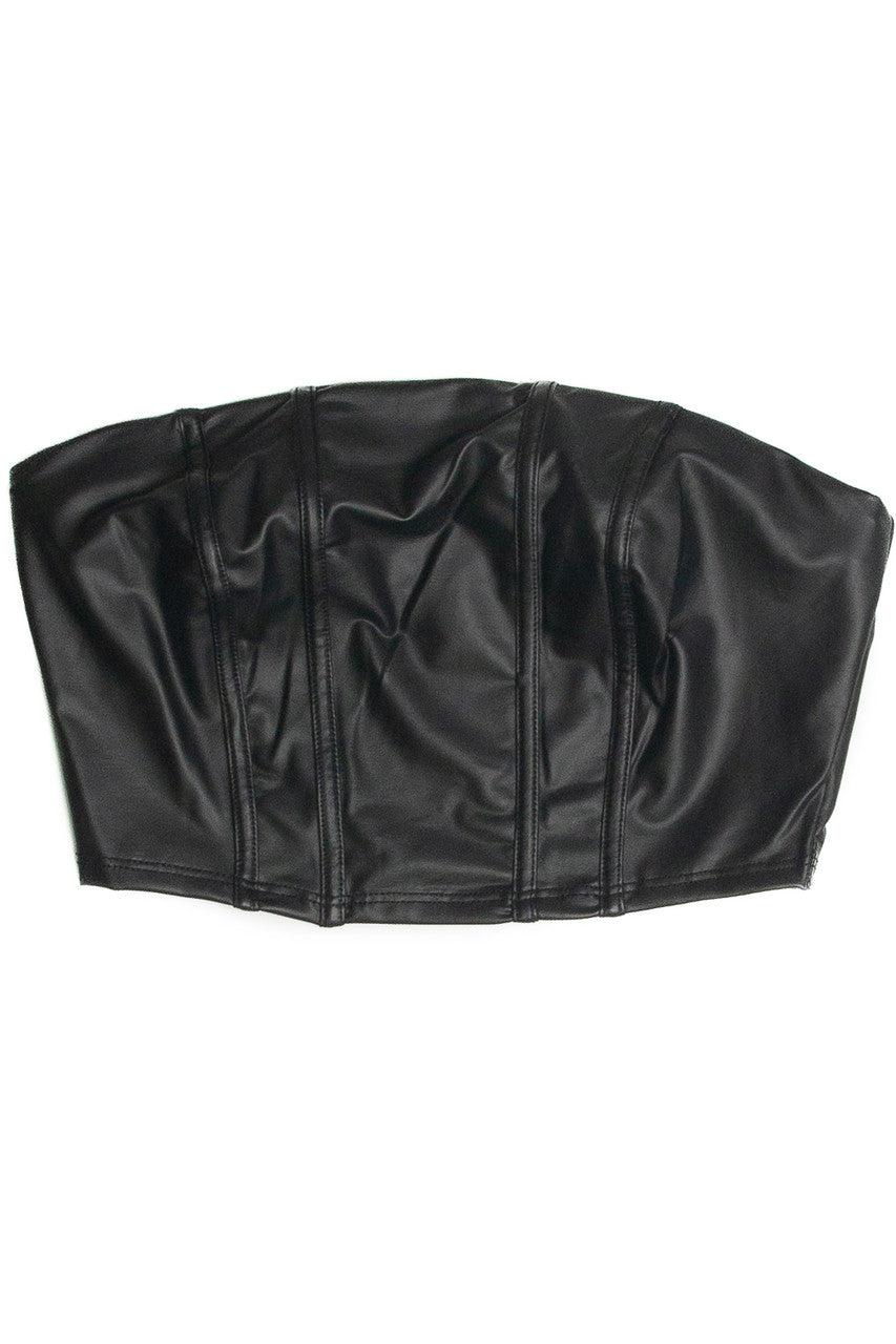 Pleather Tube Top