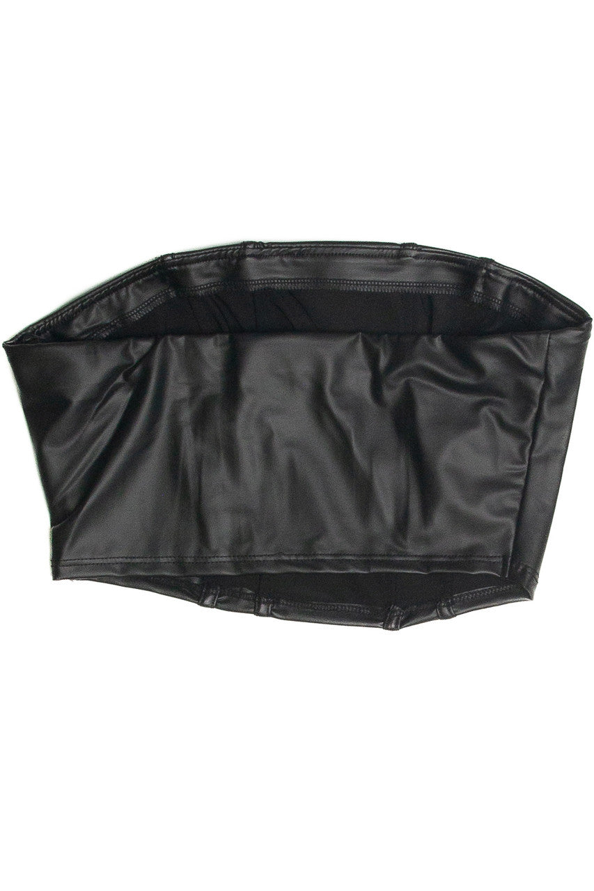 Pleather Tube Top