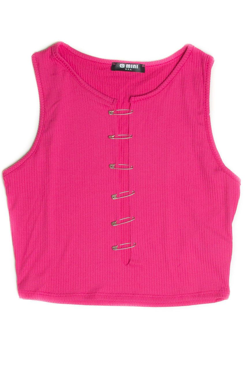 Pink Safety Pin Tank