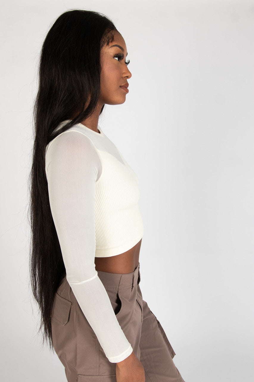 Illusion Mesh Seamless Top