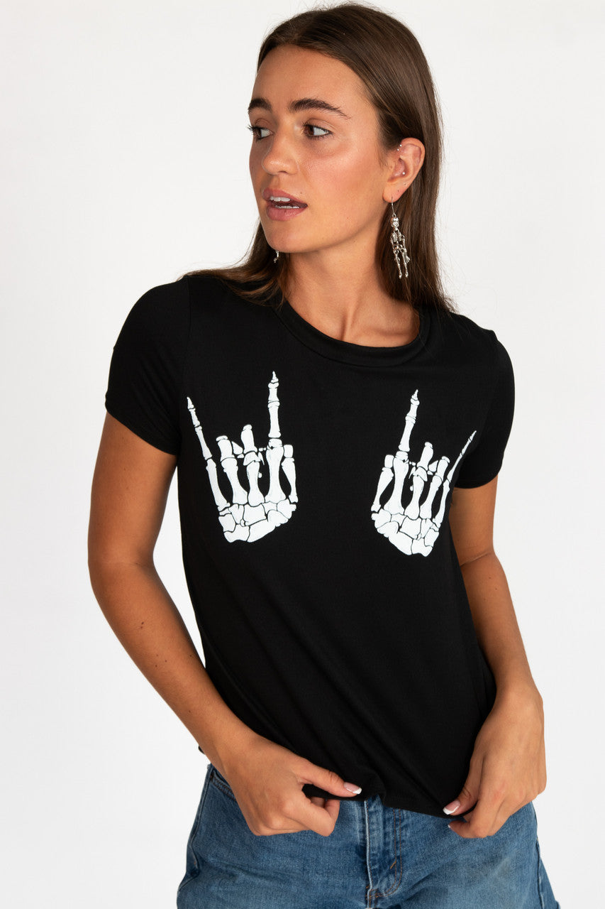 Skeleton Hands Tee