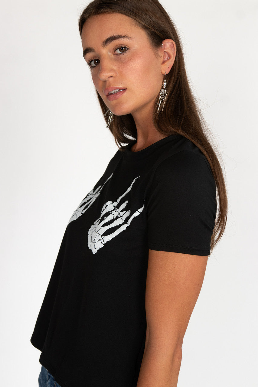 Skeleton Hands Tee