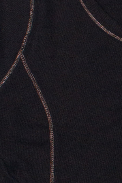 Contrast Seam Long Sleeve Top