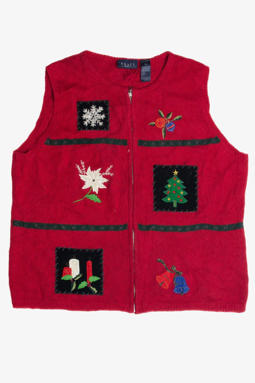 Vintage Red Ugly Christmas Vest 60967