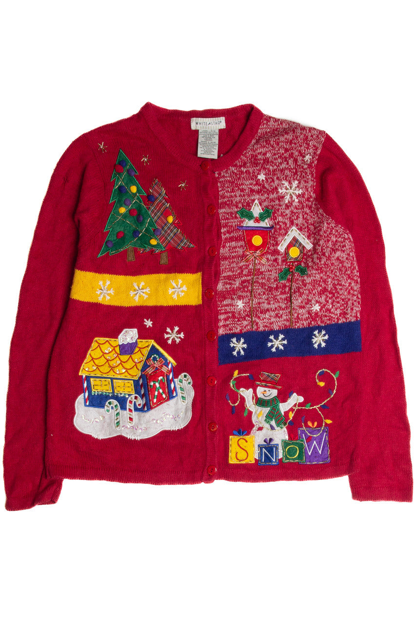 Vintage Red Ugly Christmas Cardigan 62867