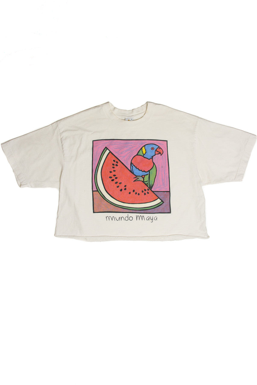 Vintage Mundo Maya Cropped T-Shirt