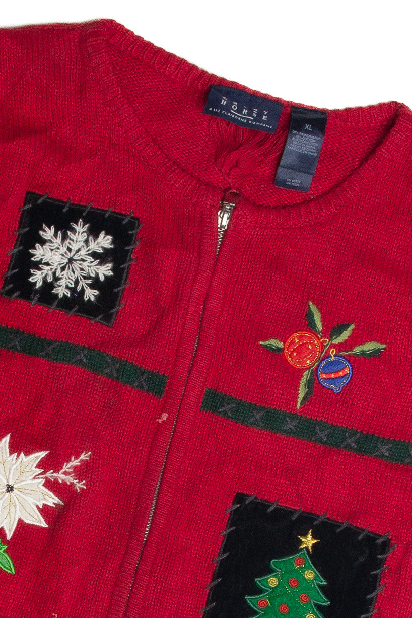 Vintage Red Ugly Christmas Vest 60967