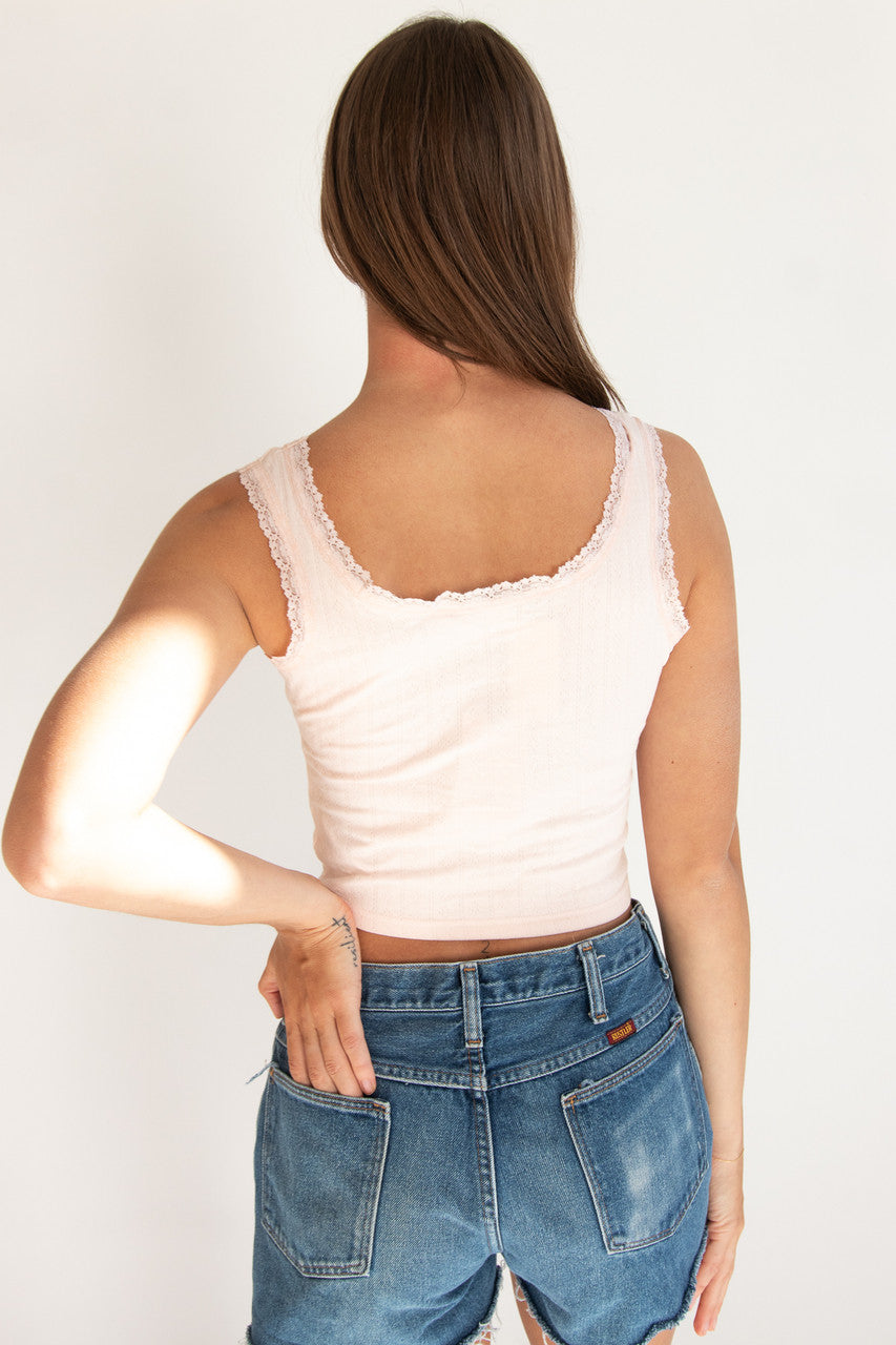 Bad Choices Lace Trim Tank