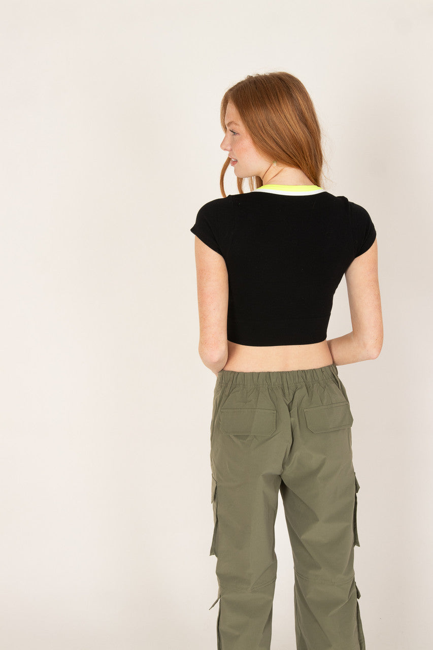 Deep V Seamless Ringer