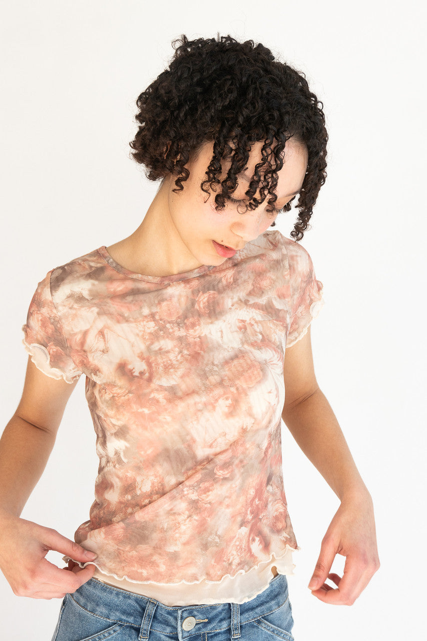 Light Renaissance Painting Mesh Tee