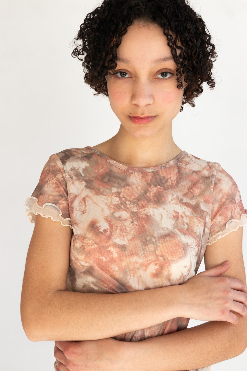 Light Renaissance Painting Mesh Tee