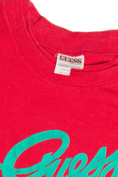 Vintage Guess Bicycle Graphic Long Sleeve T-Shirt (1989)