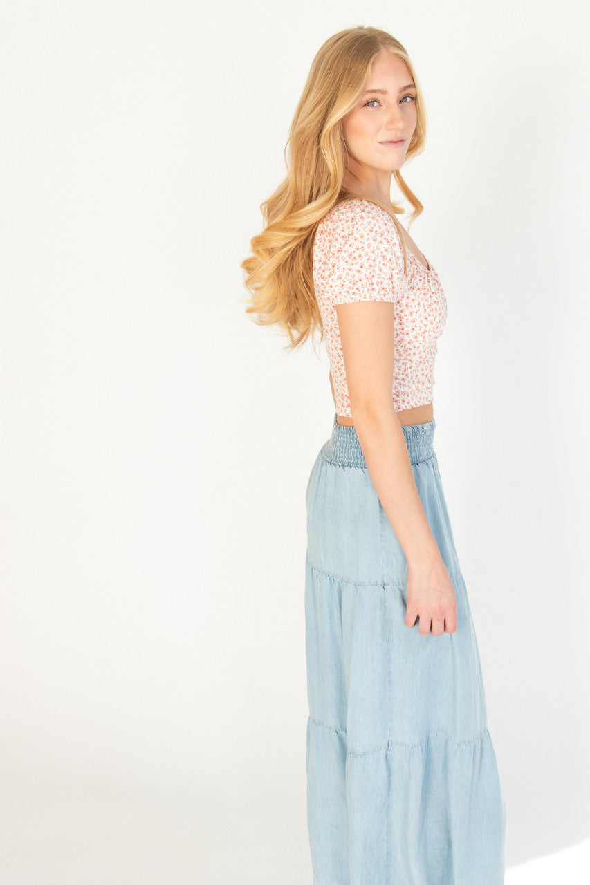 Ditsy Floral Milkmaid Top