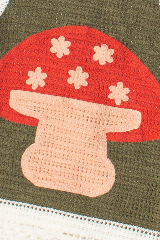 Crochet Mushroom Halter Top