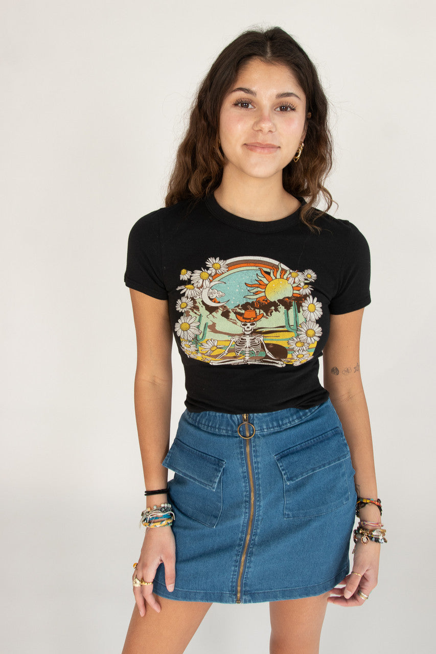 Desert Skeleton Graphic Tee