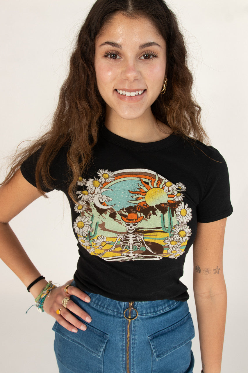 Desert Skeleton Graphic Tee