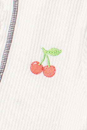 Embroidered Patch Sporty Notch Neck Seamless Tee