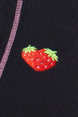 Embroidered Patch Sporty Notch Neck Seamless Tee