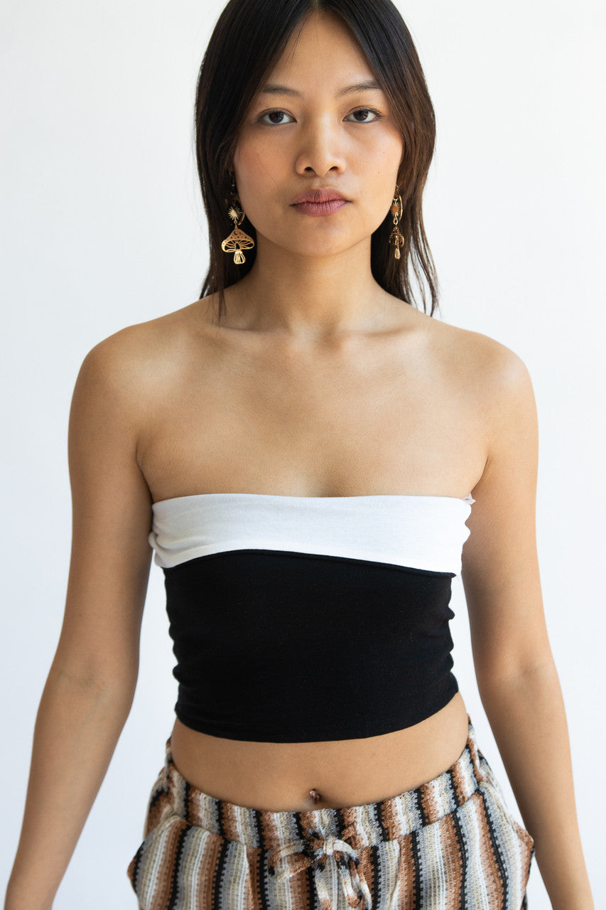 Reversible Fold Over Tube Top