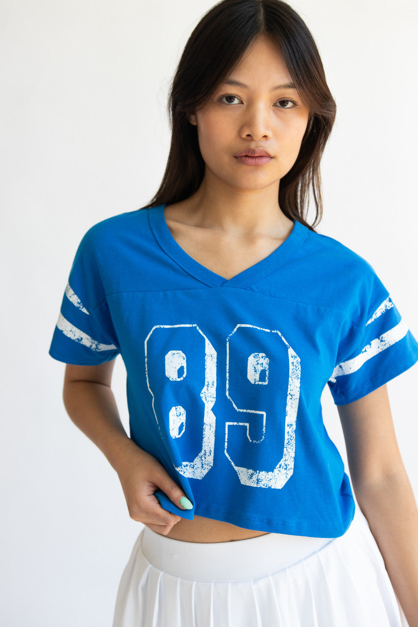 Football Jersey Crop T-Shirt
