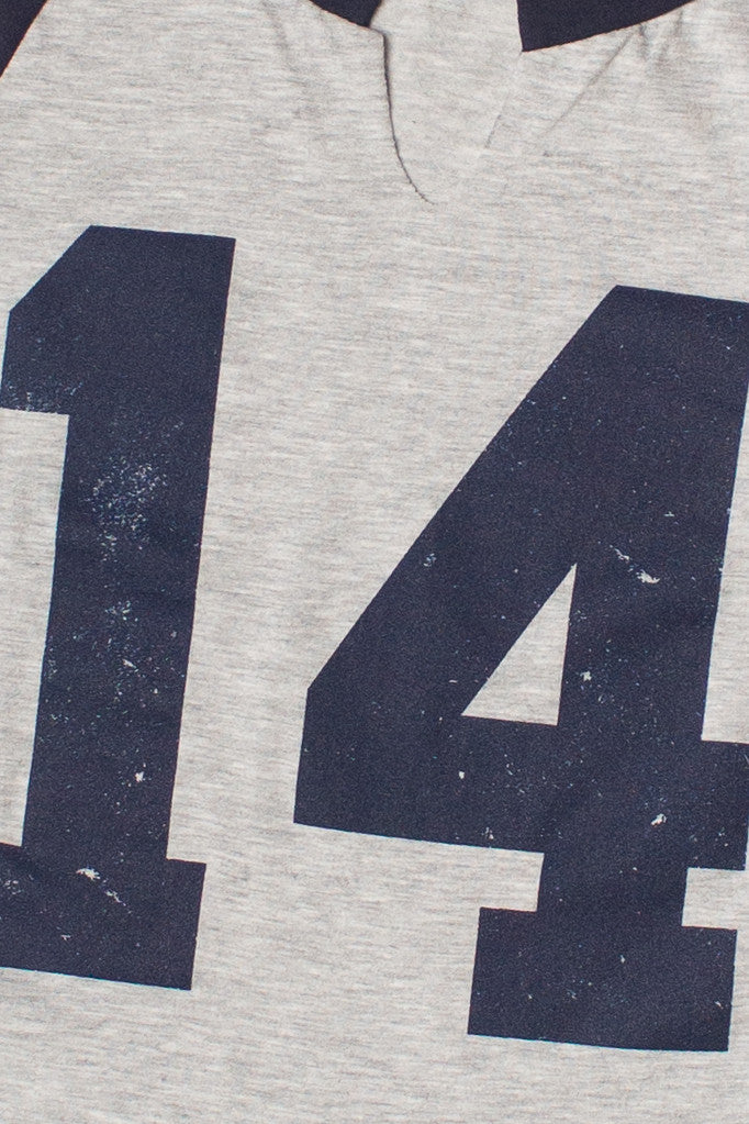 Notch Neck 14 Raglan Crop Tee