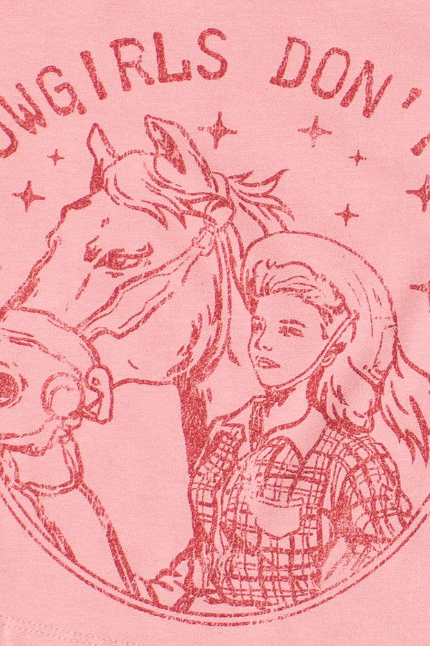 Cowgirls Don't Cry Crop Tee