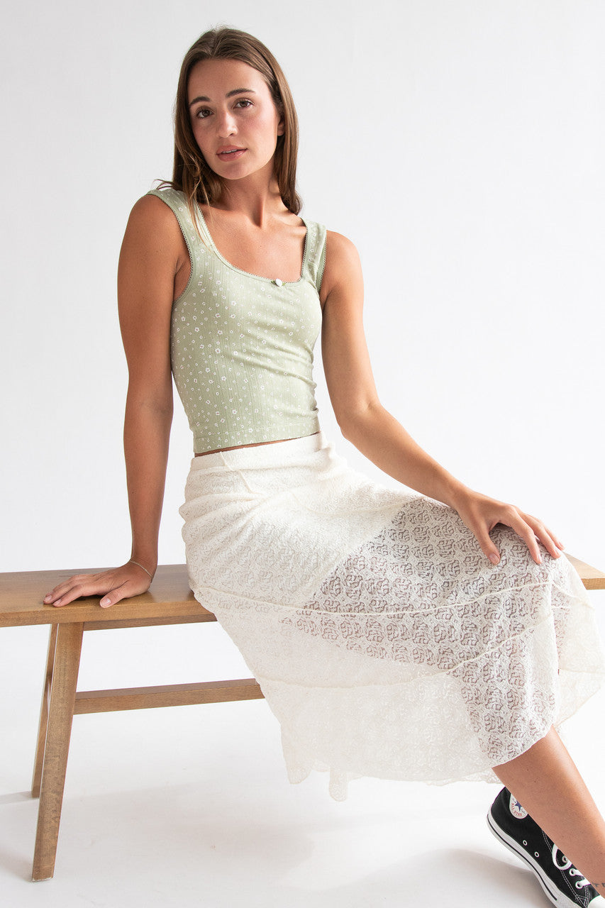 Ditsy Floral Seamless Tank Top