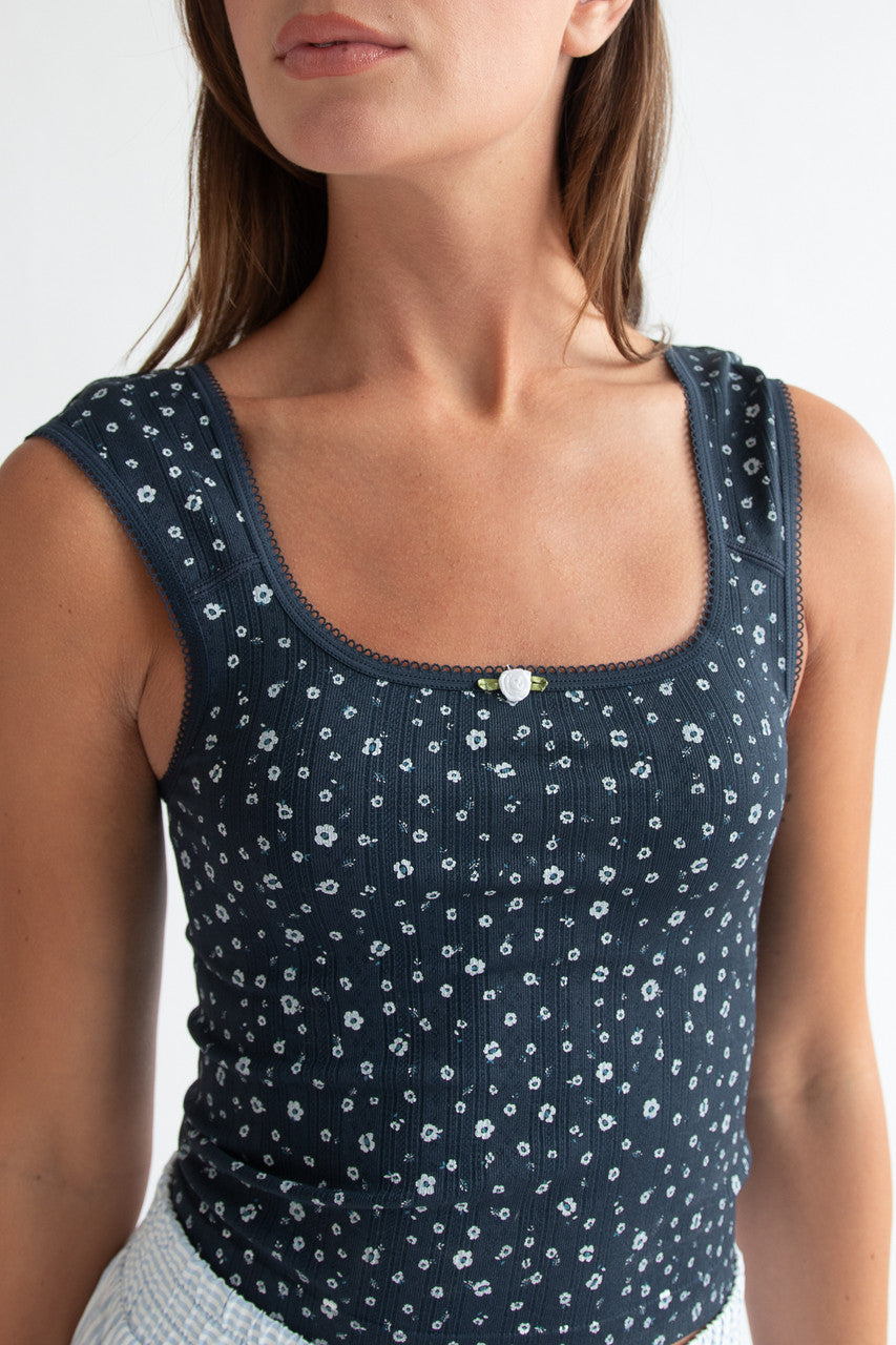Ditsy Floral Seamless Tank Top