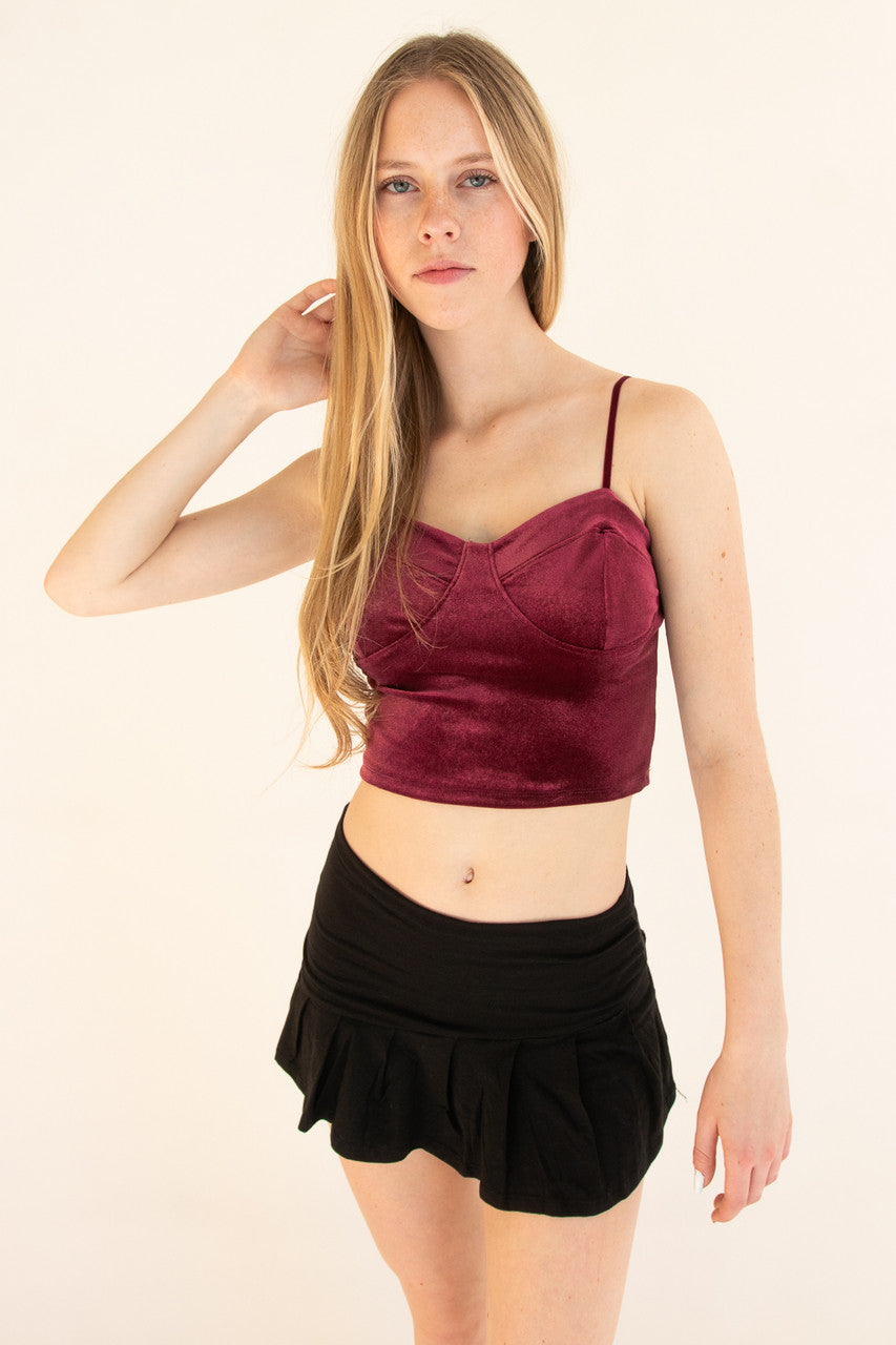 Velvet Bustier Cami